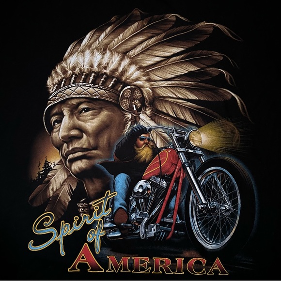 Vintage biker t shirt size XL - Picture 2 of 5